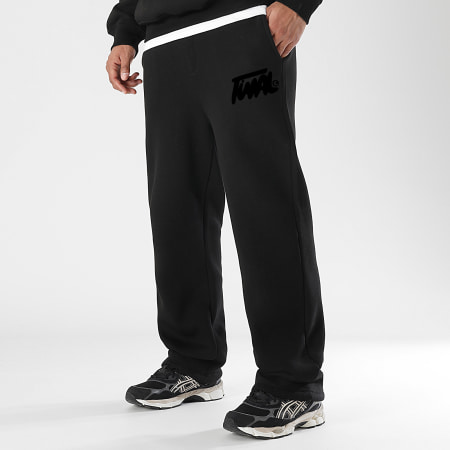 Final Club - Conjunto de sudadera con capucha y pantalón de chándal FNL Black Logo